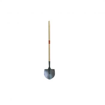 Bravo Shovel Round Mouth with Long Wooden Handle