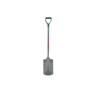 Bravo Shovel Straight Mouth Metal Handle Plastic D Grip