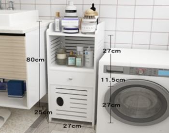 PVC BOARD BATHROOM STORAGE RACK