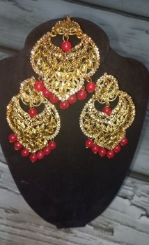 3 pcs Jhumka and Bindi Set