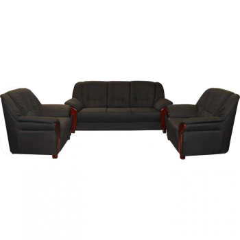 Blossom Rhodes 3+1+1 Fabric Sofa Black