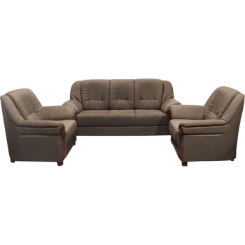 Blossom Rhodes 3+1+1 Fabric Sofa Dark Brown