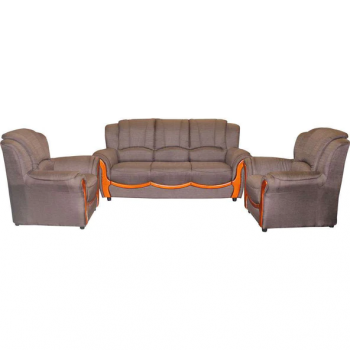 Blossom Medeline 3+1+1 Fabric Sofa Dark Brown