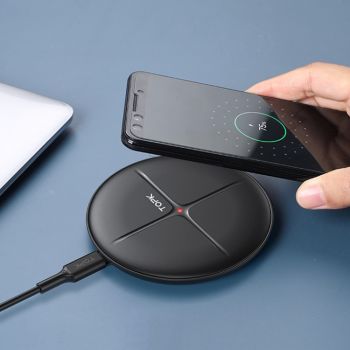 TOPK B09W 10W Max Output Fast Wireless Charger (Black)