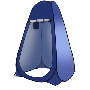 Outdoor Camping Toilet Changing Tent Automatic Shower Bathing Tent, Style: Double Person(Blue)