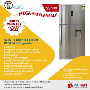 BESTIM 545L 2 Door Top Mount Refrigerator
