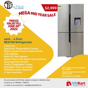 BESTIM 440L 4 Door French Refrigerator