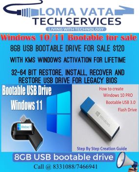 16GB USB Flash Drive Preloaded Windows bootable