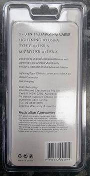 3 in 1 Data Cable