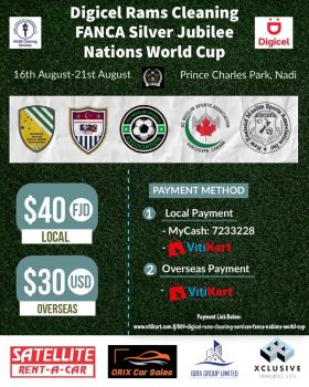 DIGICEL RAMS CLEANING SERVICES FANCA NATIONS WORLD CUP 2022 (Fiji)