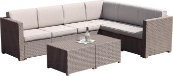 Outdoor Lounge Set - L-Shape With Coffee Table 