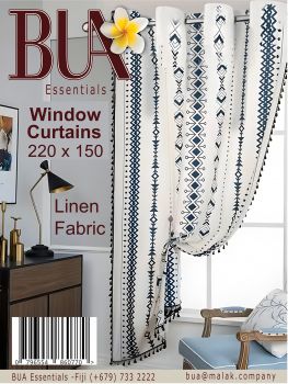 Modern Cotton Linen Window Curtain (Free Delivery)