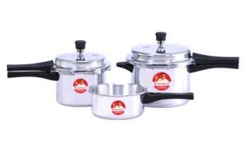 WONDERCHEF PLATINUM PRESSURE COOKER COMBO SET (2L 3L & 5L)